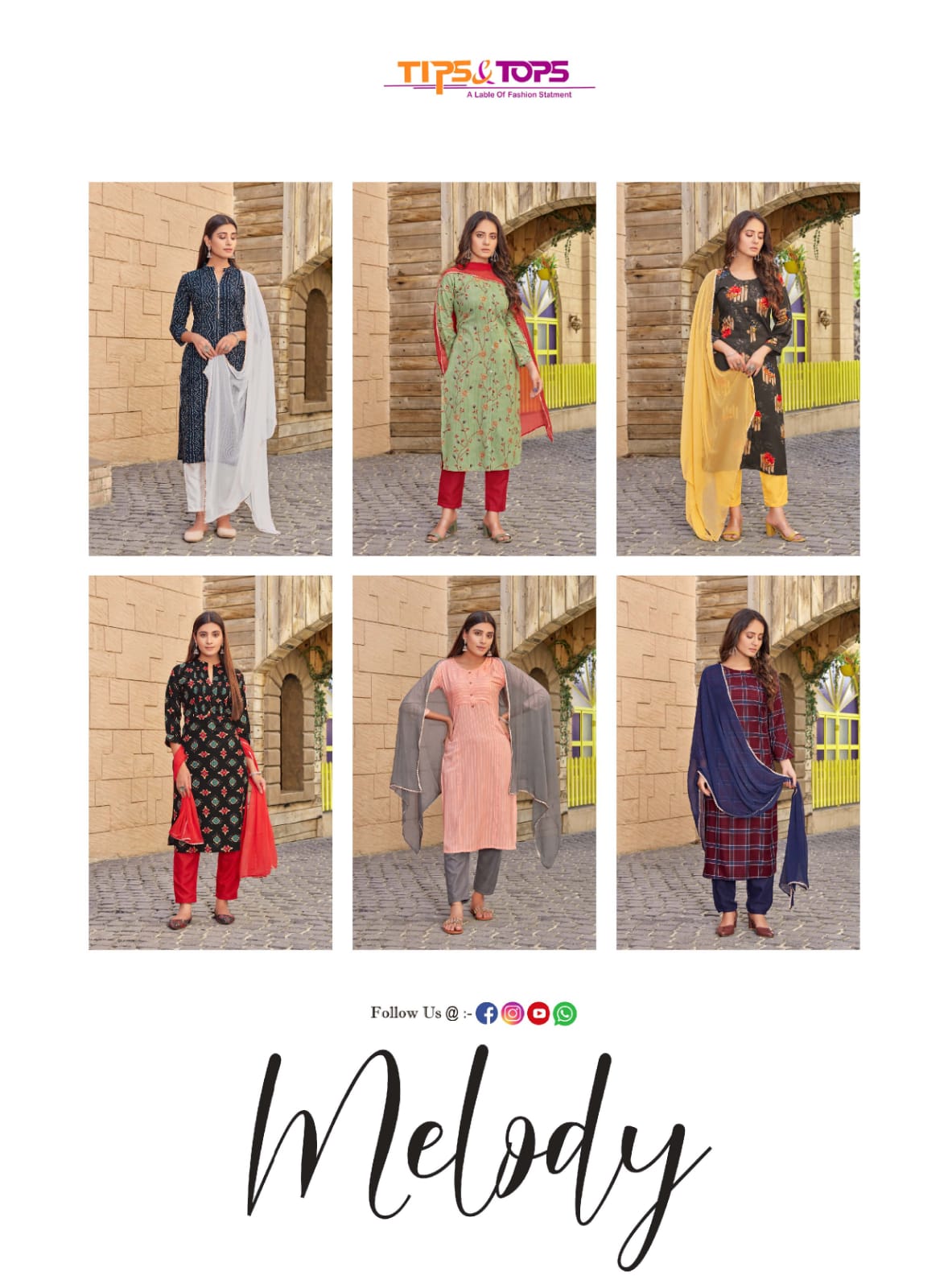 Tips Tops Melody 1 Festive Wear Rayon Printed Designer  Ready Made Collection
